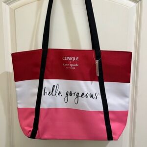 Kate Spade Clinique tote  NWT. Large and roomy.